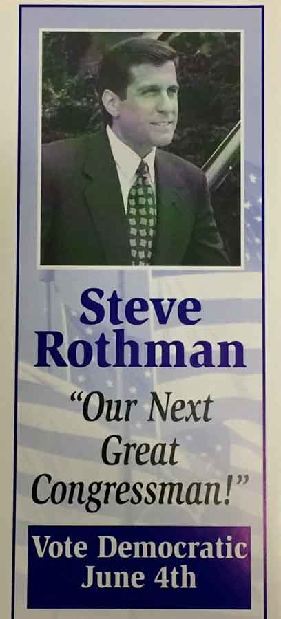 Steve Rothman Notable Events Run for Congress | Congressman Steve Rothman